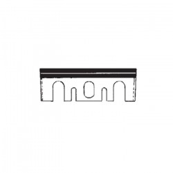 Leman Jeu de 2 fers rabot carbure hm 82x28x3 Hitachi Kobleo