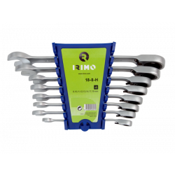 Irimo Jeu de 8 clés mixtes à cliquet 8 à 19 mm 18-8-H Kobleo