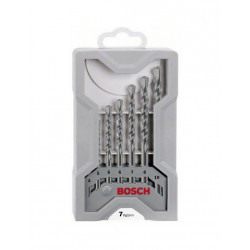 Bosch Jeu de 7 forets pour béton tige cylindrique Diam 4/5/5,5/6/7/8/10 mm Kobleo
