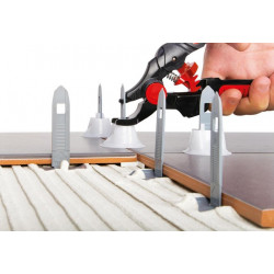 Rubi Kit TILE LEVEL QUICK 1 tenaille 100 brides100 coupelles réutilisables Kobleo