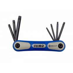 Irimo Jeu de clés mâles pour vis TORX Tamper finition brunie 454-8-F Kobleo