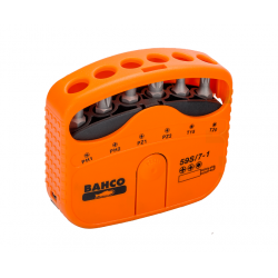 Bahco Jeu de 7 pièces d'embouts 1/4 pour vis Phillips/Pozidriv/TORX 59S/7-1 Bahco Kobleo