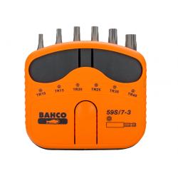 Bahco Jeu de 7 pièces d'embouts 1/4 pour vis TORX Tamper 25 mm 59S/7-3 Bahco Kobleo