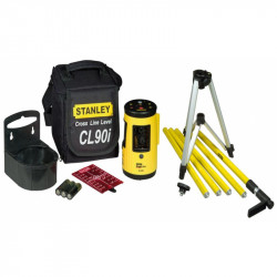 Stanley Kit Niveau laser croix avec canne télescopique tripole 360 m CL90I FAT Kobleo Stanley Kit Niveau laser croix avec canne télescopique tripole 360 m CL90I FAT Kobleo