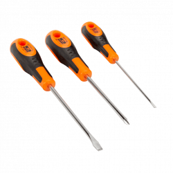Bahco Jeu de 3 tournevis vis à fente/Phillips avec poignée en caoutchouc 600 Bahco Kobleo