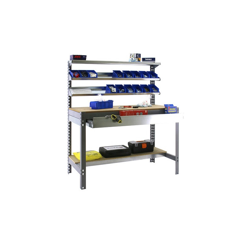 Simon Rack Kit Etabli 1440x1200x600mm Charge 600Kg SIMONWORK BT-1 BOX 1200 GRIS F Kobleo Simon Rack Kit Etabli 1440x1200x600mm Charge 600Kg SIMONWORK BT-1 BOX 1200 GRIS F Kobleo