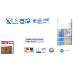 Simon Rack Kit Etabli avec tiroir 1440x1500x750mm BT-1 BOX 1500 BLEU/BOIS Kobleo Simon Rack Kit Etabli avec tiroir 1440x1500x750mm BT-1 BOX 1500 BLEU/BOIS Kobleo