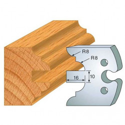 Leman Jeu de 2 fers profilés acier Ht.50 mm N°251 Leman Kobleo