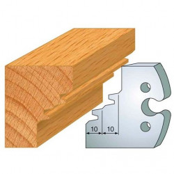 Leman Jeu de 2 fers profilés acier Ht.50 mm N°253 Leman Kobleo