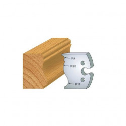 Leman Jeu de 2 fers profilés acier Ht.50 mm N°254 Leman Kobleo