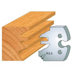 Leman Jeu de 2 fers profilés acier Ht.50 mm N°258 Leman Kobleo