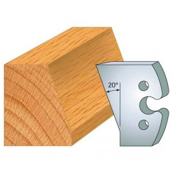 Leman Jeu de 2 fers profilés acier Ht.50 mm N°259 Leman Kobleo