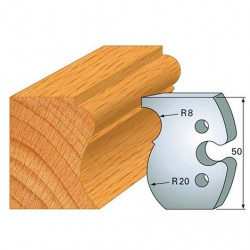 Leman Jeu de 2 fers profilés acier Ht.50 mm N°260 Leman Kobleo