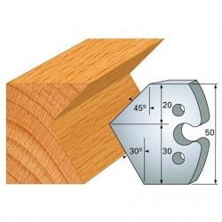 Leman Jeu de 2 fers profilés acier Ht.50 mm N°272 Leman Kobleo