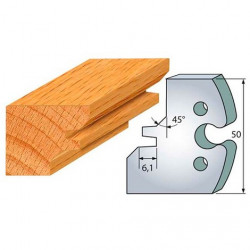 Leman Jeu de 2 fers profilés acier Ht.50 mm N°276 Leman Kobleo