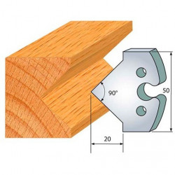 Leman Jeu de 2 fers profilés acier Ht.50 mm N°277 Leman Kobleo