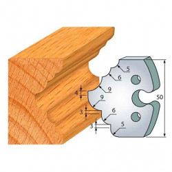 Leman Jeu de 2 fers profilés acier Ht.50 mm N°279 Leman Kobleo