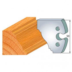 Leman Jeu de 2 fers profilés acier Ht.50 mm N°281 Leman Kobleo