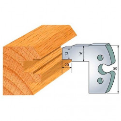 Leman Jeu de 2 fers profilés acier Ht.50 mm N°282 Leman Kobleo
