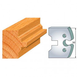 Leman Jeu de 2 fers profilés acier Ht.50 mm N°283 Leman Kobleo