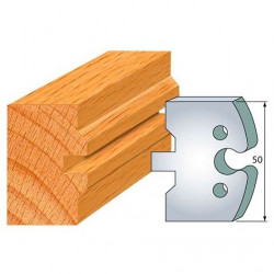 Leman Jeu de 2 fers profilés acier Ht.50 mm N°284 Leman Kobleo