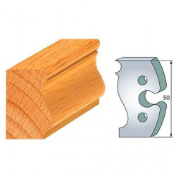 Leman Jeu de 2 fers profilés acier Ht.50 mm N°285 Leman Kobleo