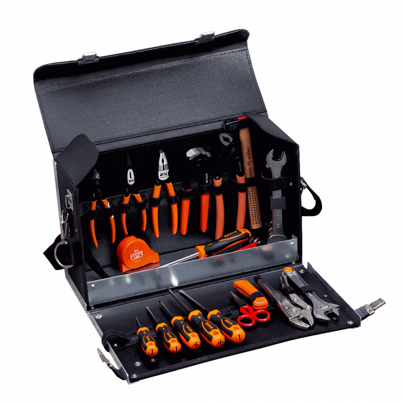 Bahco Kit de 32 outils pour maintenance générale dans une mallette en cuir 9 Bahco Kobleo