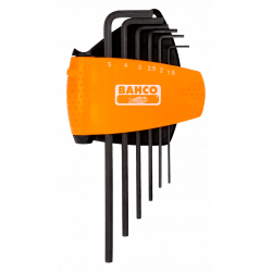 Bahco Jeu de 6 clés mâles 6 pans longues 15 2 25 3 4 5 mm finition phosphaté Bahco Kobleo