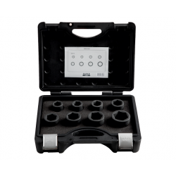 Bahco Jeu de douilles à chocs 3/4 profil hexagonal phosphatée 8 pièces K890 Bahco Kobleo