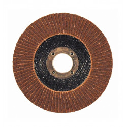 Leman Lot de 10 disques à lamelles bombées Corindon D.115x22,23mm Grain 60 Leman Kobleo