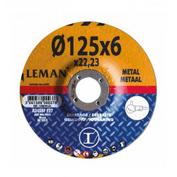 Leman Lot de 10 disques ébarbage métal D.115x22,23x6mm Kobleo