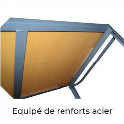 Stockman Servante d’atelier plateau bois 1200 x 800 mm capacité 500 kg WP50B/2 Stockman Kobleo