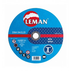 Leman Lot de 10 disques tronçonnage métal D.300x20x3,8mm Kobleo