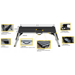 Centaure Marchepied plate-forme 1 marche hauteur d'accès maxi 2,50 m Twin Step Kobleo