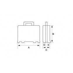 Bahco Mallette rigide 29 l à usage intensif avec panneaux pour outils 4750RC Kobleo