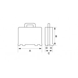Bahco Mallette rigide à roulettes 31 l à usage intensif 4750RCHDW01 Bahco Kobleo