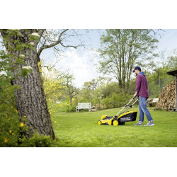 Karcher Tondeuse LMO 36-46 36V coupe 46cm bac 55L produit seul Karcher Kobleo Karcher Tondeuse LMO 36-46 36V coupe 46cm bac 55L produit seul Karcher Kobleo