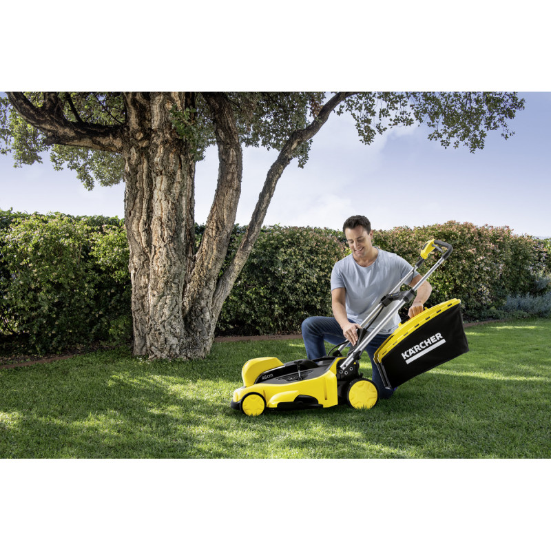 Karcher Tondeuse LMO 36-46 36V coupe 46cm bac 55L produit seul Karcher Kobleo Karcher Tondeuse LMO 36-46 36V coupe 46cm bac 55L produit seul Karcher Kobleo