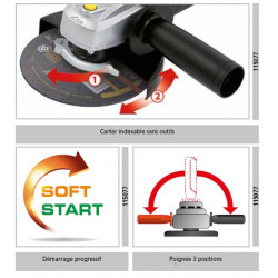 Fartools Meuleuse d'angle 2200W Diam 230 mm KL 230C Kobleo