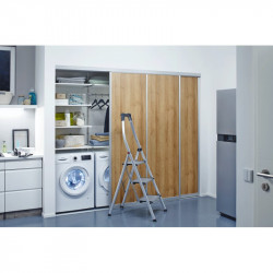 Hailo Marchepied pliant aluminium 3 marches Ht d'accès 250 cm LivingStep Plu Kobleo