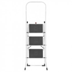 Hailo Marchepied pliant 3 marches larges Ht d'accès 250 cm grand garde-corps Kobleo