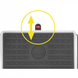 Hailo Marchepied pliant 3 marches larges Ht d'accès 250 cm grand garde-corps Kobleo