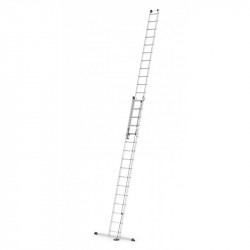 Hailo Echelle coulissante à corde 2x16 échelons 150 kg ProfiStep Duo Kobleo
