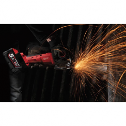 Milwaukee Meuleuse d'angle sans fil 28V Li-ion 2x 50Ah Diam 125 mm HD28 AG125-50 Milwaukee Kobleo Milwaukee Meuleuse d'angle sans fil 28V Li-ion 2x 50Ah Diam 125 mm HD28 AG125-50 Milwaukee Kobleo