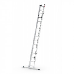 Hailo Echelle coulissante à corde 2x16 échelons 150 kg ProfiStep Duo Kobleo