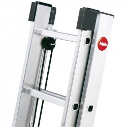 Hailo Echelle coulissante à corde 2x16 échelons 150 kg ProfiStep Duo Kobleo
