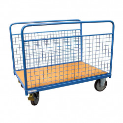 Fimm Chariot modulaire ridelle grillagé charge 500 kg 1200 x 800 mm roues r Kobleo Fimm Chariot modulaire ridelle grillagé charge 500 kg 1200 x 800 mm roues r Kobleo