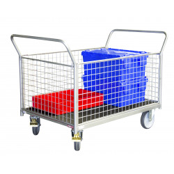 Fimm Chariot modulaire Fimm grillagé charge 500kg 1000x700mm gris Kobleo