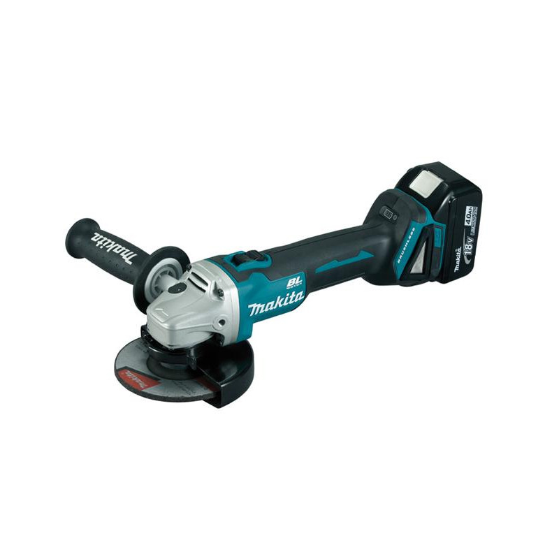 Makita Meuleuse à batterie Diam 125 mm 18V Li-Ion 4Ah coffret MAK PAC DGA504R Kobleo