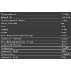 DeWalt Meuleuse 1010W 125mm DWE4203 DeWalt Kobleo